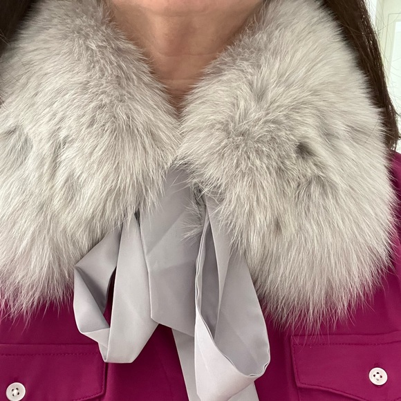NWT GIFT ready Adrienne Landau fur collar. Dress up your coats or sweaters! - Picture 4 of 11